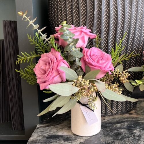 Petite Rose Bouquet in Vase